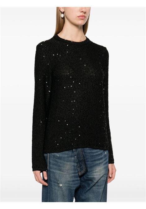 Black sequin-embellished sweater Comme des garcons - women COMME DES GARCONS COMME DES GARCONS | RNN5141